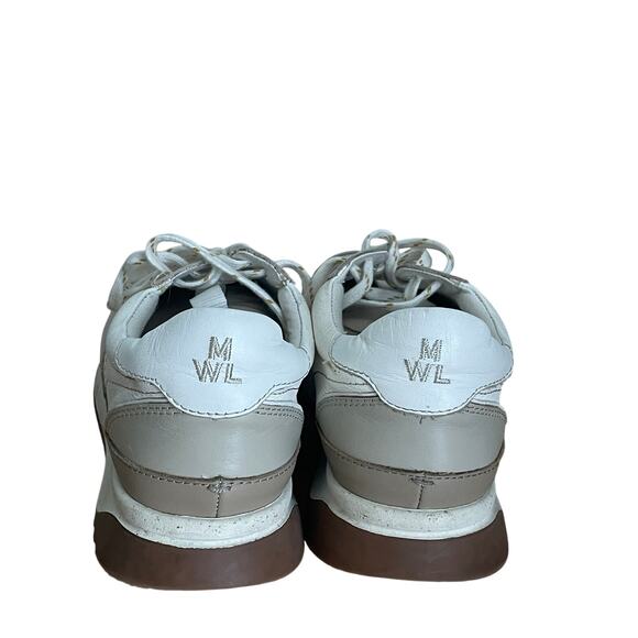 Madewell Kickoff Trainer Sneakers in Neutral Colorblock Leather Size 9 - Picture 3 of 10